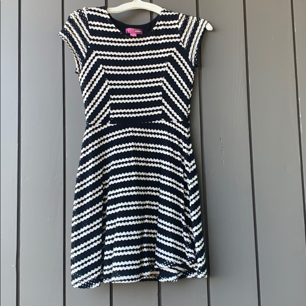 Black and white dress